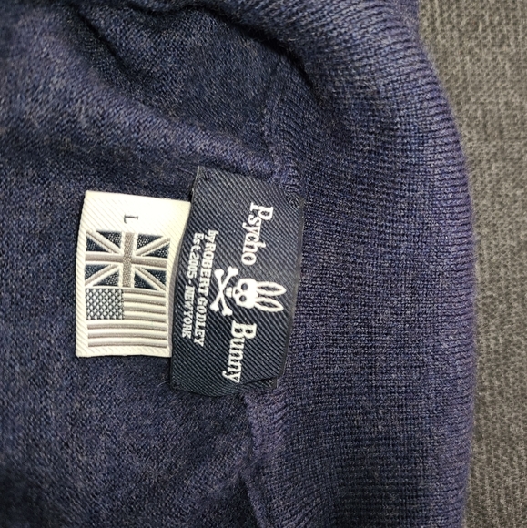 Psycho Bunny Merino Quarter zip